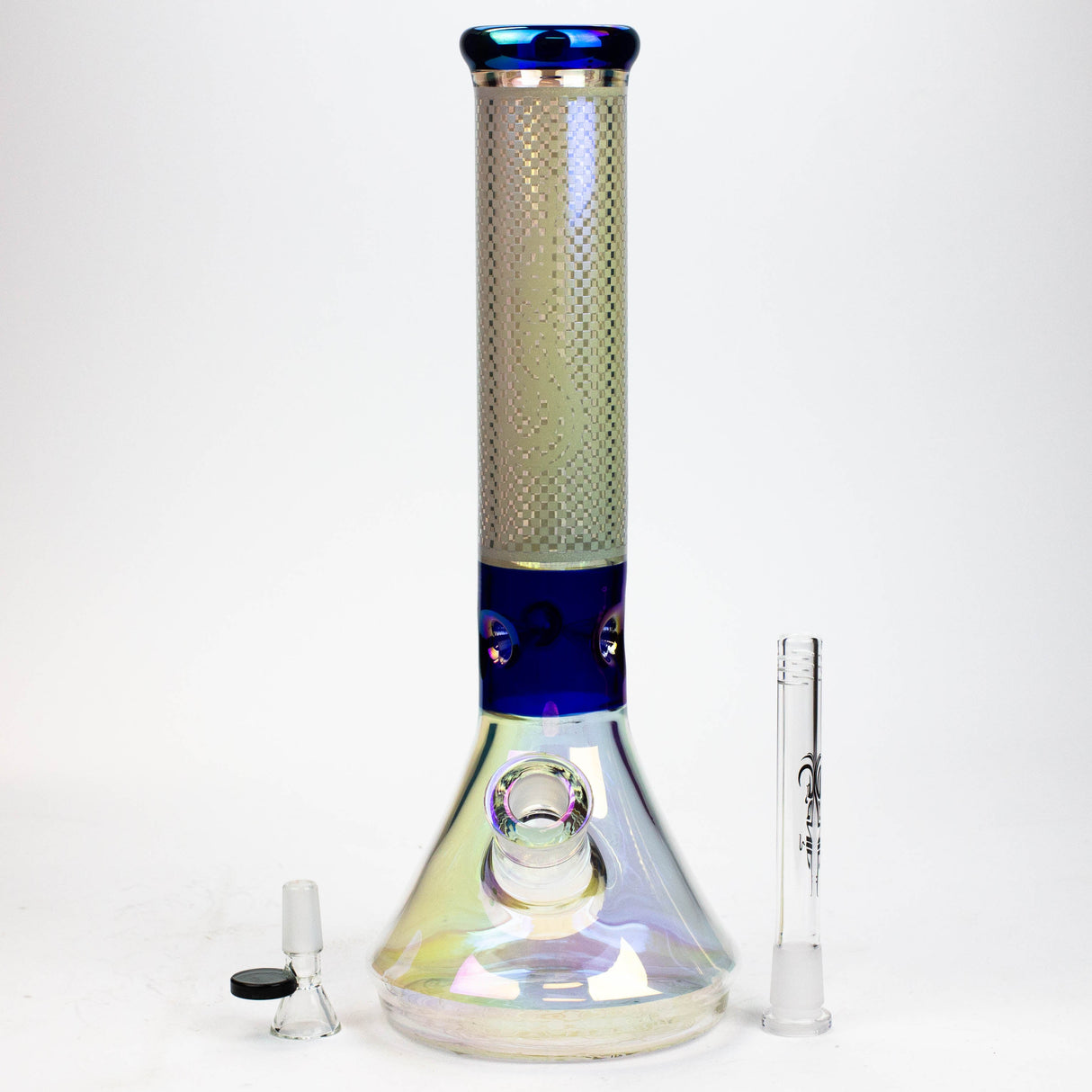 13" Genie electroplated glass beaker bong ( F11 ) Beaker Bong ONE