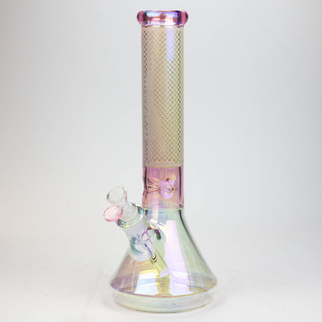 13" Genie electroplated glass beaker bong ( F11 ) Beaker Bong ONE Pink