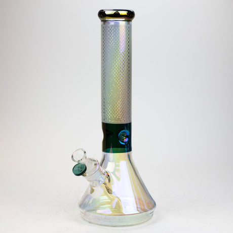 13" Genie electroplated glass beaker bong ( F11 ) Beaker Bong ONE Teal