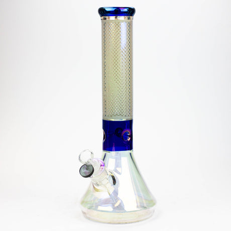13" Genie electroplated glass beaker bong ( F11 ) Beaker Bong ONE T-Black