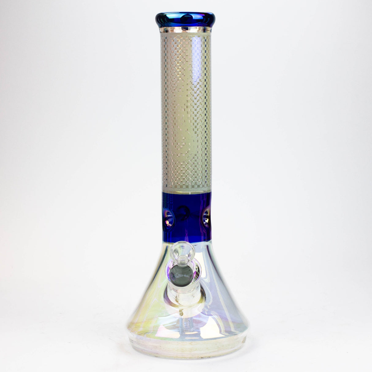 13" Genie electroplated glass beaker bong ( F11 ) Beaker Bong ONE