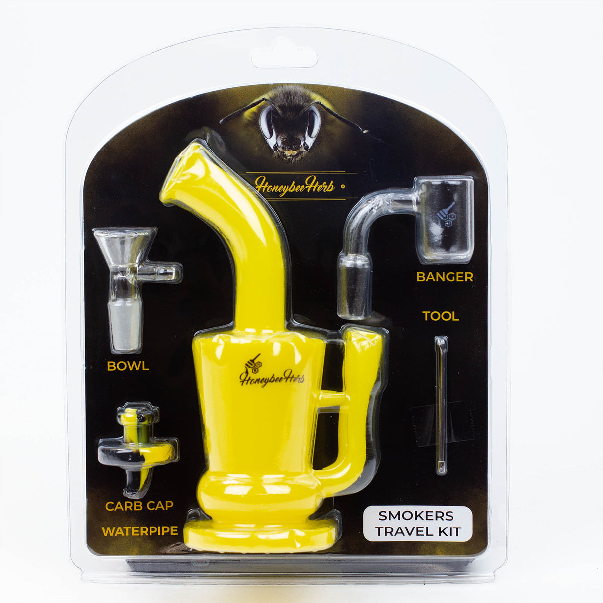 Honey Bee - RIG/BONG TRAVEL KIT Resin · Silicone Rig Honeybee Herb