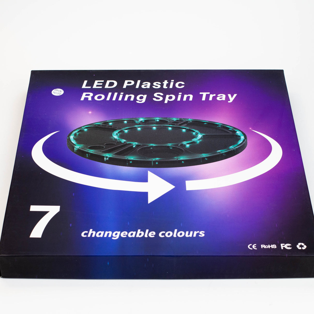 Multifunctional 360 Degree Rotating Led Spinning Rolling Tray Tray BANKA