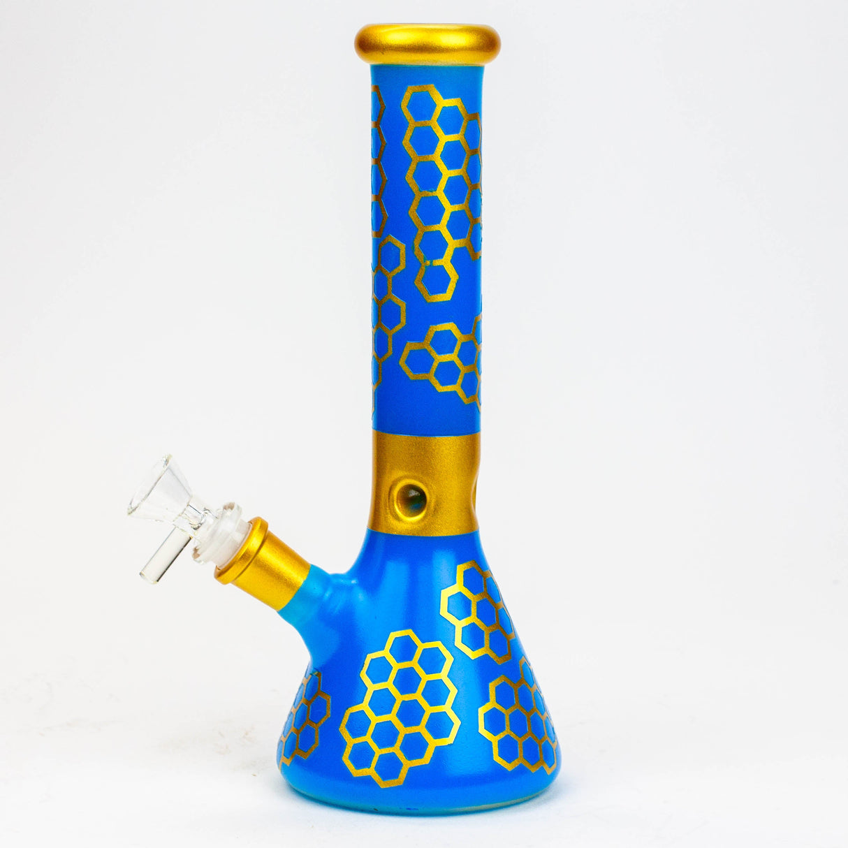 10" Honeycomb color glass water bong Glass Bong BANKA