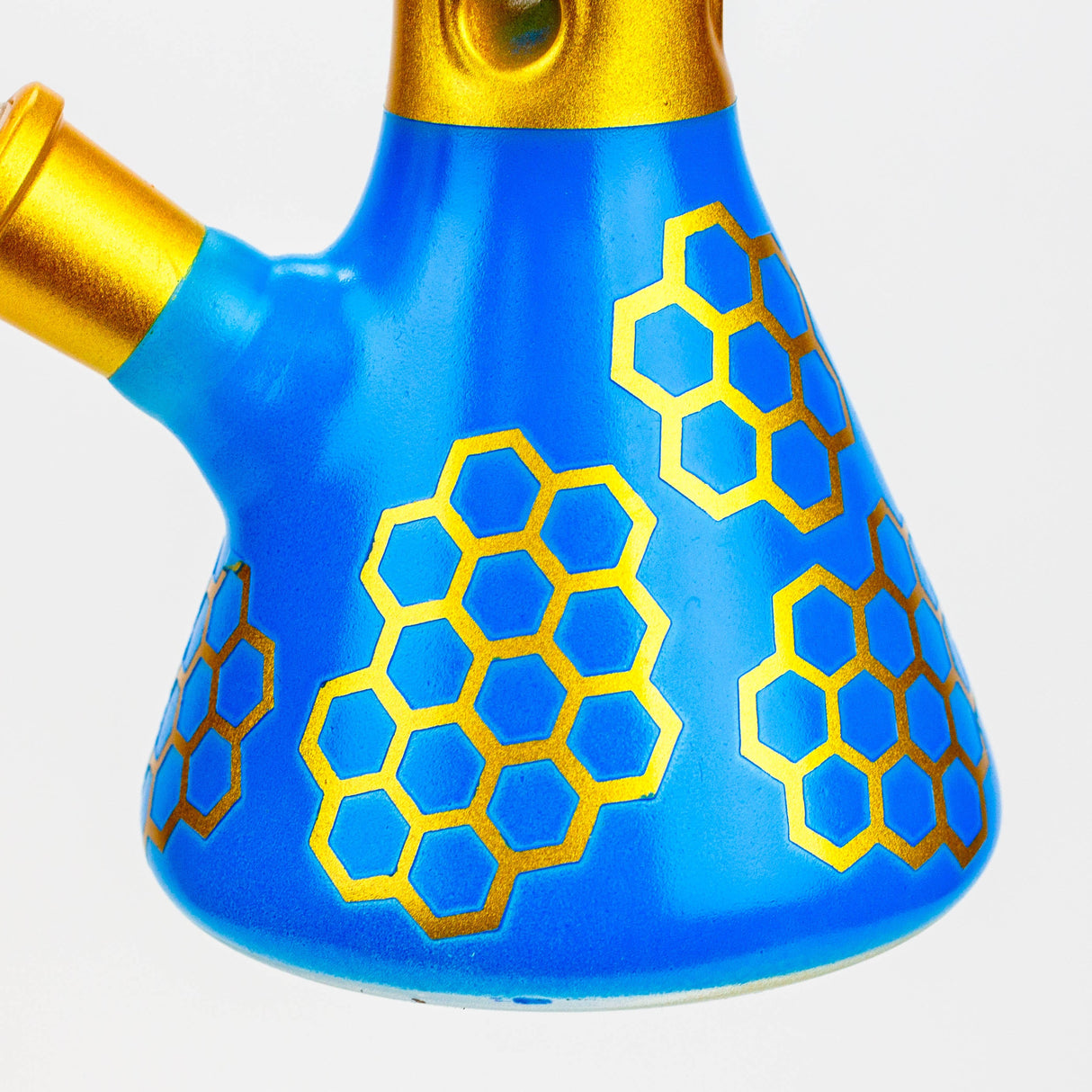 10" Honeycomb color glass water bong Glass Bong BANKA