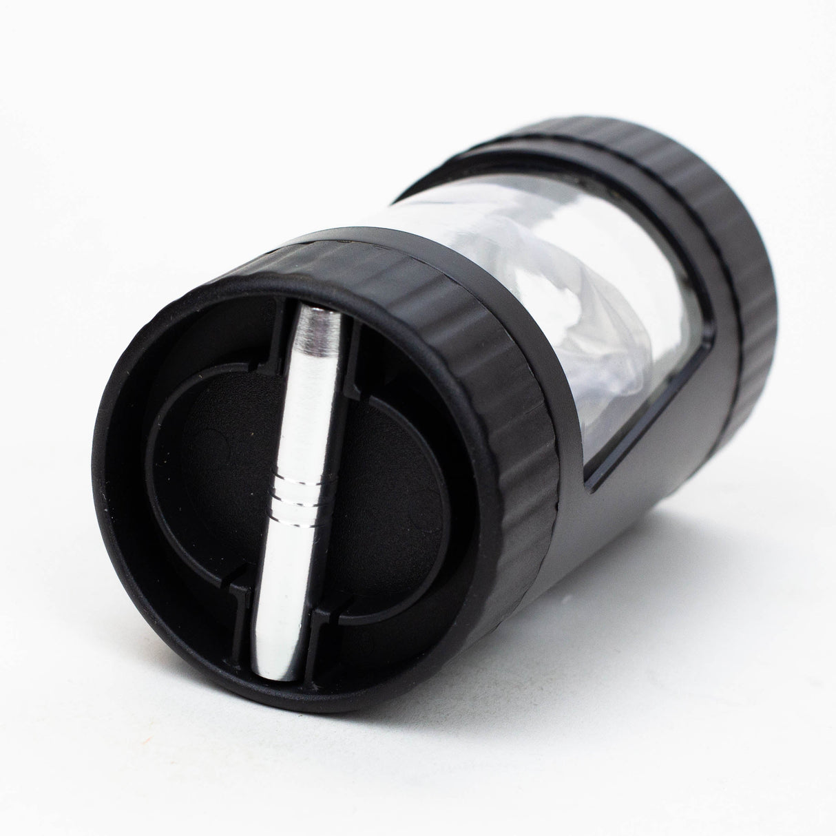 Z4-in-1 LED Magnify Jar with a grinder and one hitter Jar 777 Smoke