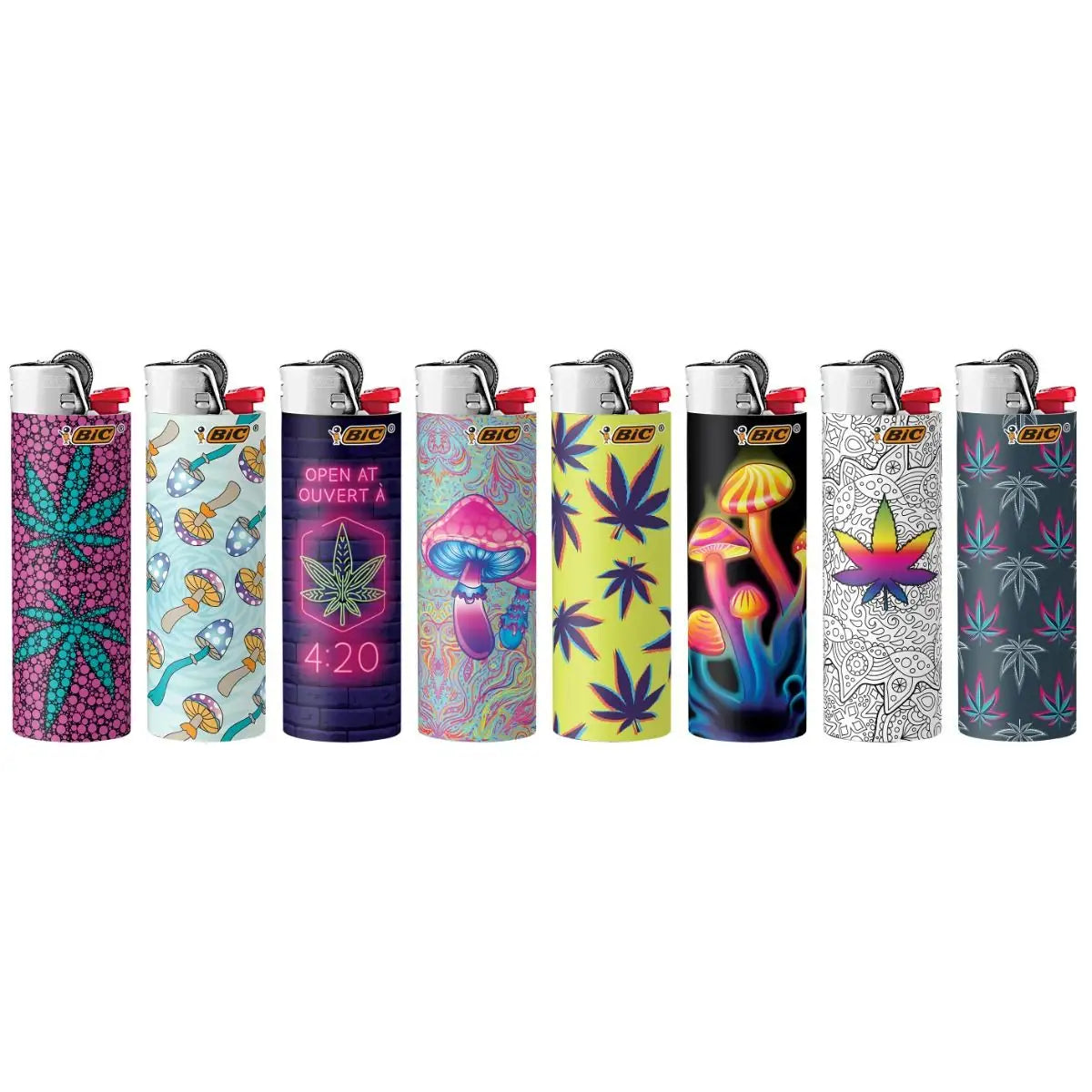 BIC® | Special Edition Counterculture Series Maxi Pocket Lighters Display of 50 Lighter ONE