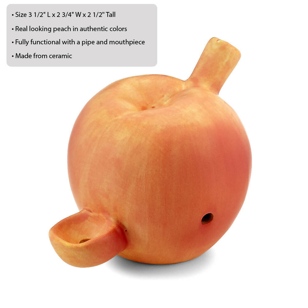 mini peach pipe Ceramic Pipe Roast and Toast Gifts