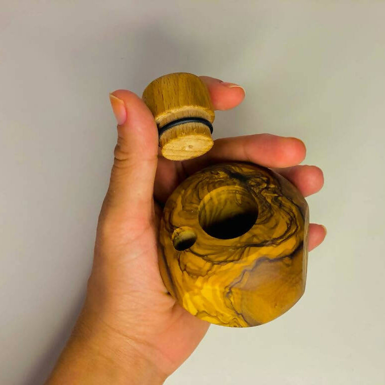 VOW | Olive Wood Apple Dugout/Smoker's Gift 1 Wooden Pipe Variety Olive Wood
