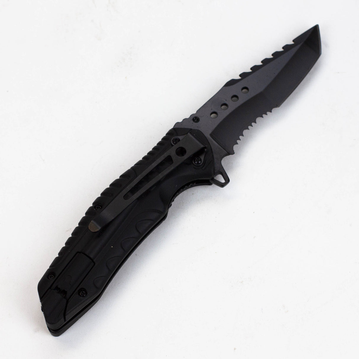 ALPHASTEEL Hunting Knife - Black Rider Folding Knife JJ Distribution