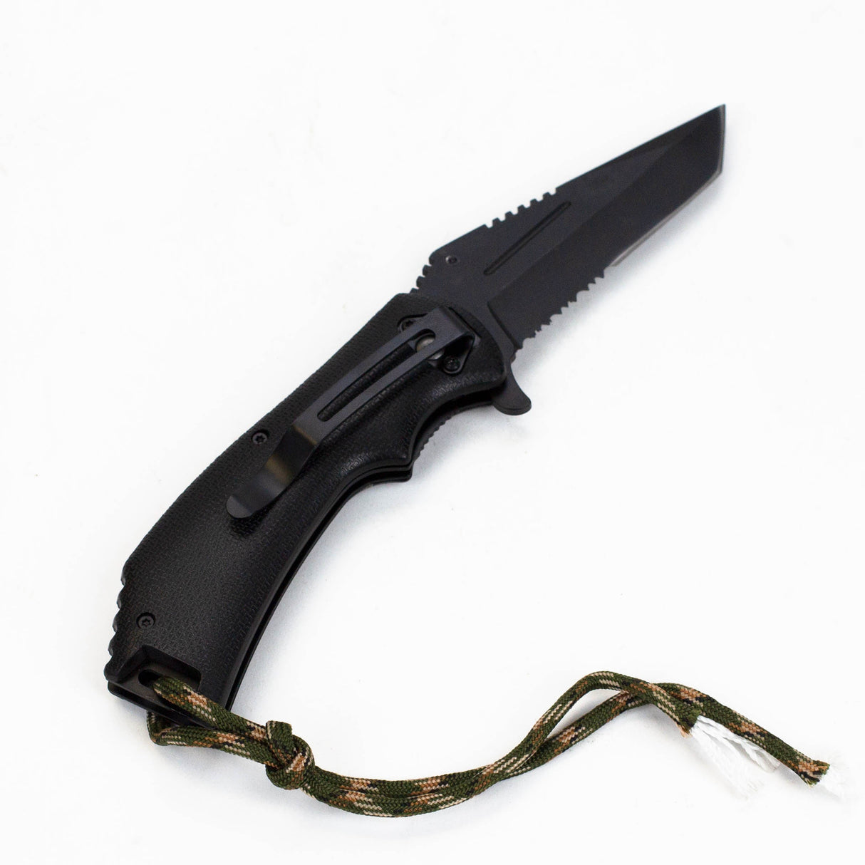 ALPHASTEEL Hunting Knife - Army Paracord Folding Knife JJ Distribution