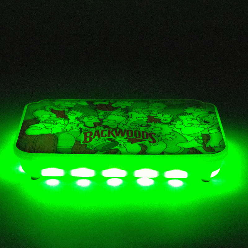 The Cartoon Rechargeable LED Rolling Tray with lid Tray BANKA