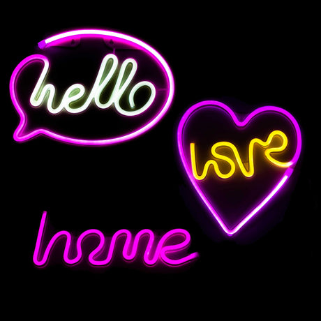 LED Neon Decoration Signs - Letters Collections Flag · Sign JJ Distribution