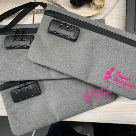 Flower Stampede Lockable Storage Bag, Smell, Odor & Water Resistant Pouch Pouch Flower Stampede