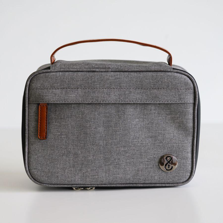 Herb & Mary | Smell Proof Accessories Storage Stash Case w/Integrated Combo Lock (Medium) Pouch Herb & Mary Light Grey