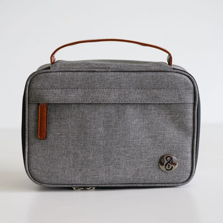 Herb & Mary | Smell Proof Accessories Storage Stash Case w/Integrated Combo Lock (Medium) Pouch Herb & Mary Light Grey