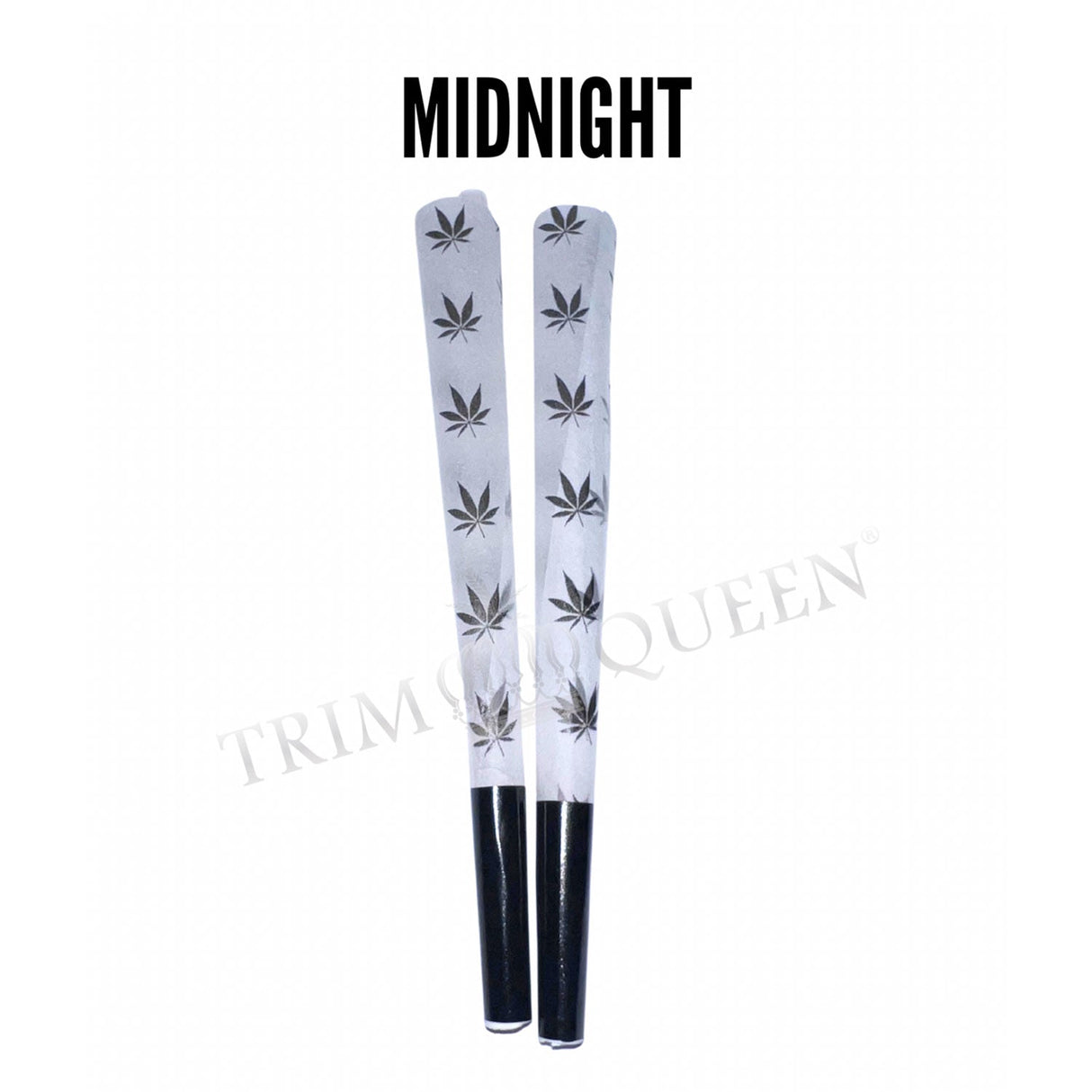 TRIM QUEEN | KING SIZE TOKE CONES-8 CONES Pre-rolled Cone (Display Pack) Trim Queen BLACK MIDNIGHT GANJA