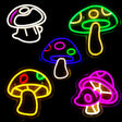 LED Neon Decoration Dimmable Signs - Mushrooms Collections Flag · Sign JJ Distribution