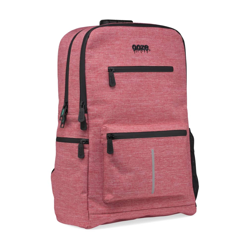 Ooze | Traveler Classic Smell Proof Backpack Bag Cannatron Coral Red