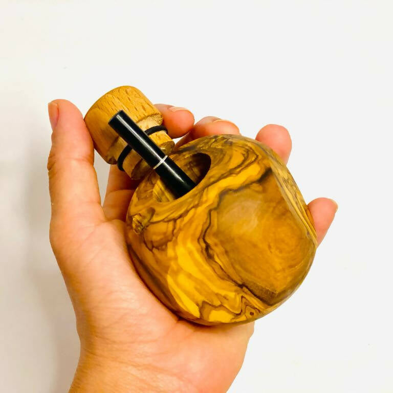 VOW | Olive Wood Apple Dugout/Smoker's Gift 1 Wooden Pipe Variety Olive Wood