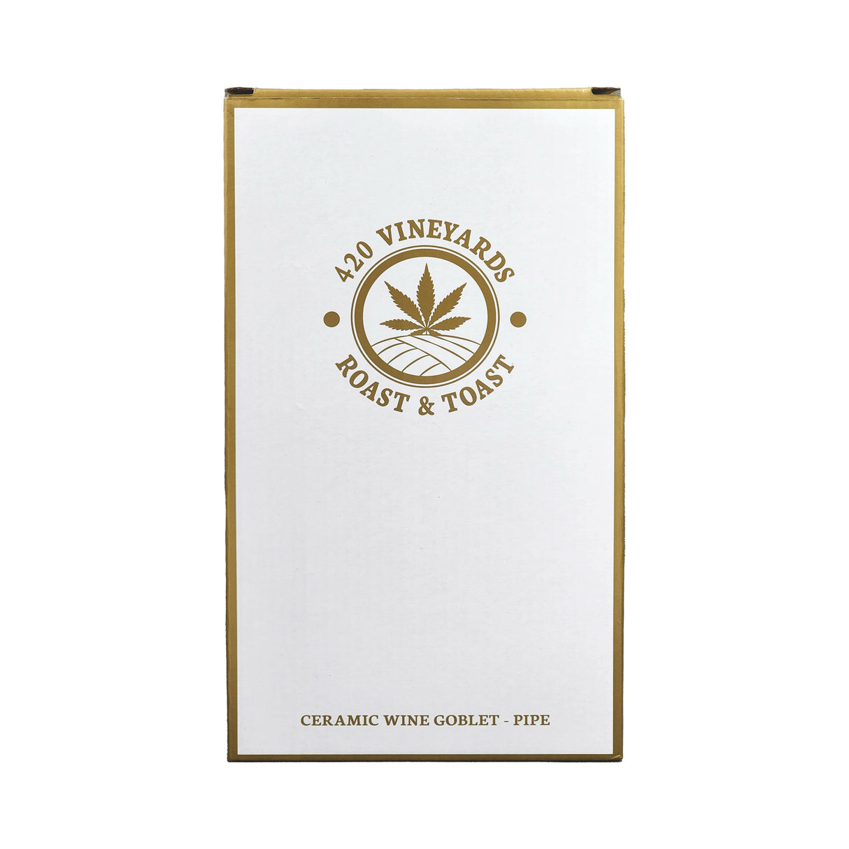 420 Vineyards - Roast & Toast Ceramic Wine Glass pipe Mug Pipe Roast and Toast Gifts