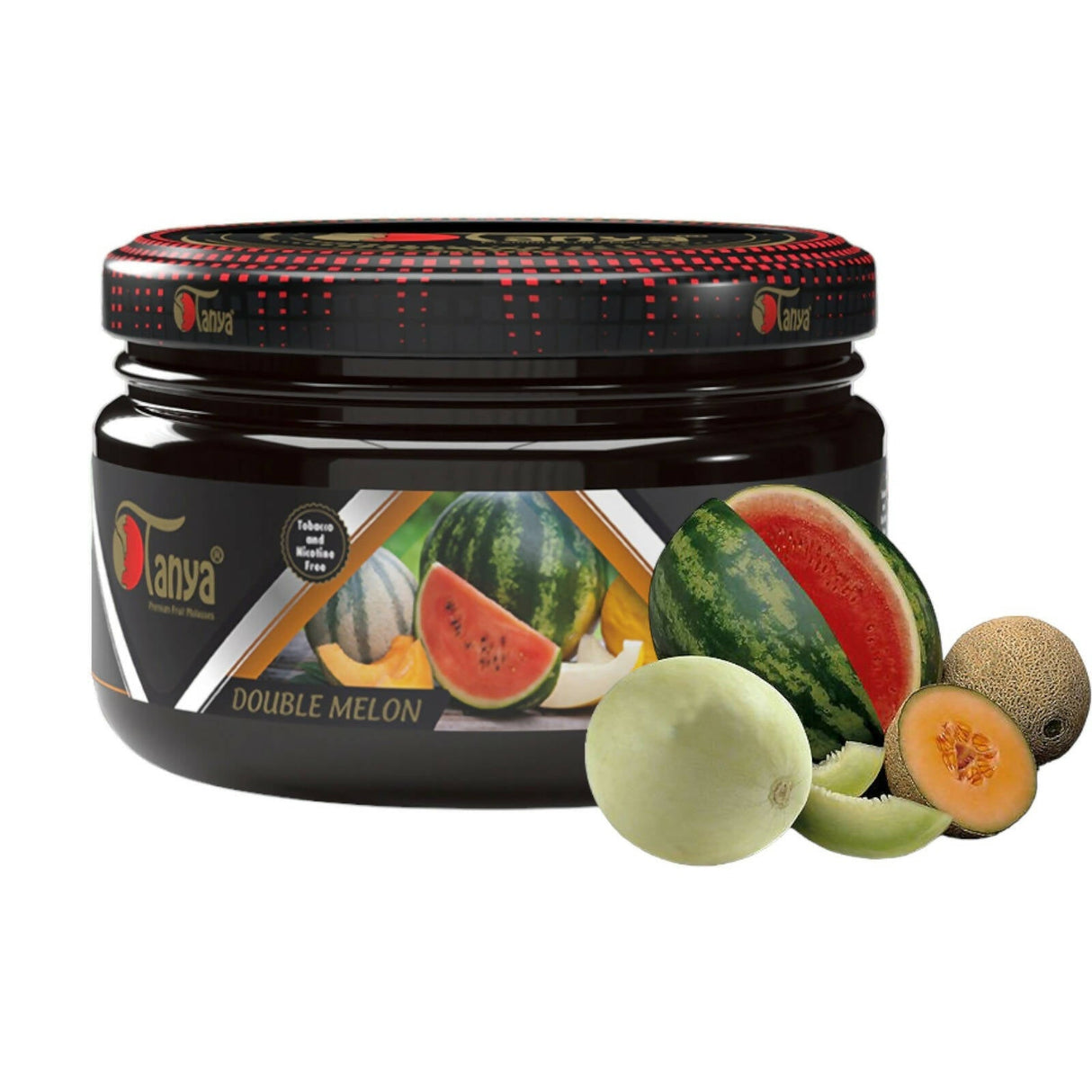 TANYA HOOKAH FLAVOR 250G CAN ZERO NICOTINE- ZERO TOBACCO Flavour Jatiimports LLC DOUBLE MELON