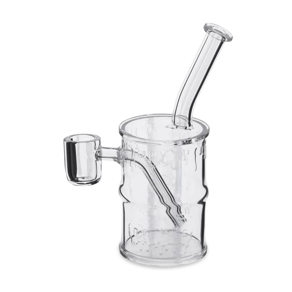 Ooze | Quartz Mini Rig - Toxic Barrel Glass Rig Cannatron