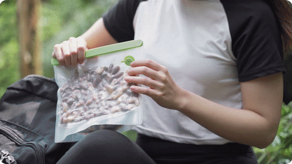 YPVE | Reusable Phone-Power Vacuum Sealer Start Kit Zip Bag Universal Trim Supply