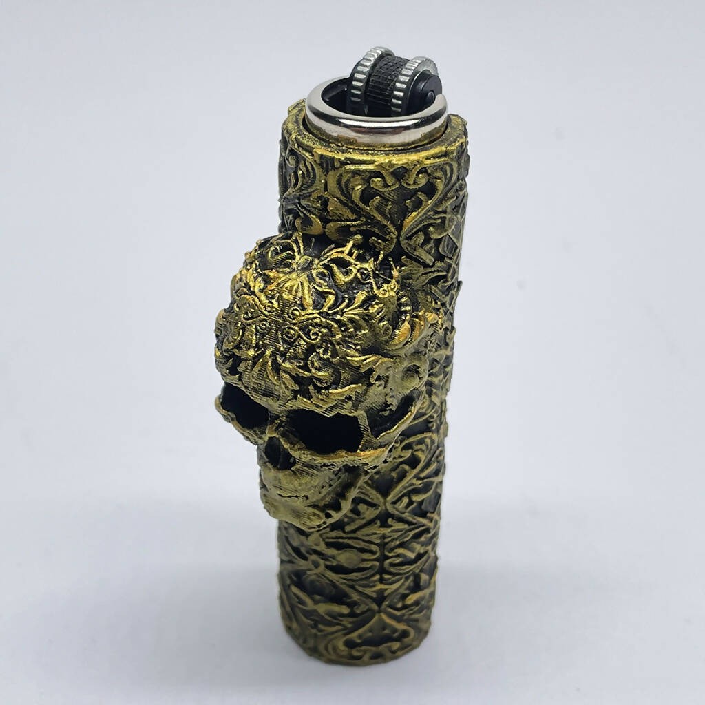 Unique Skull Case Cover for Mini Clipper Lighter Accessory MAD LIGHTER SHOP