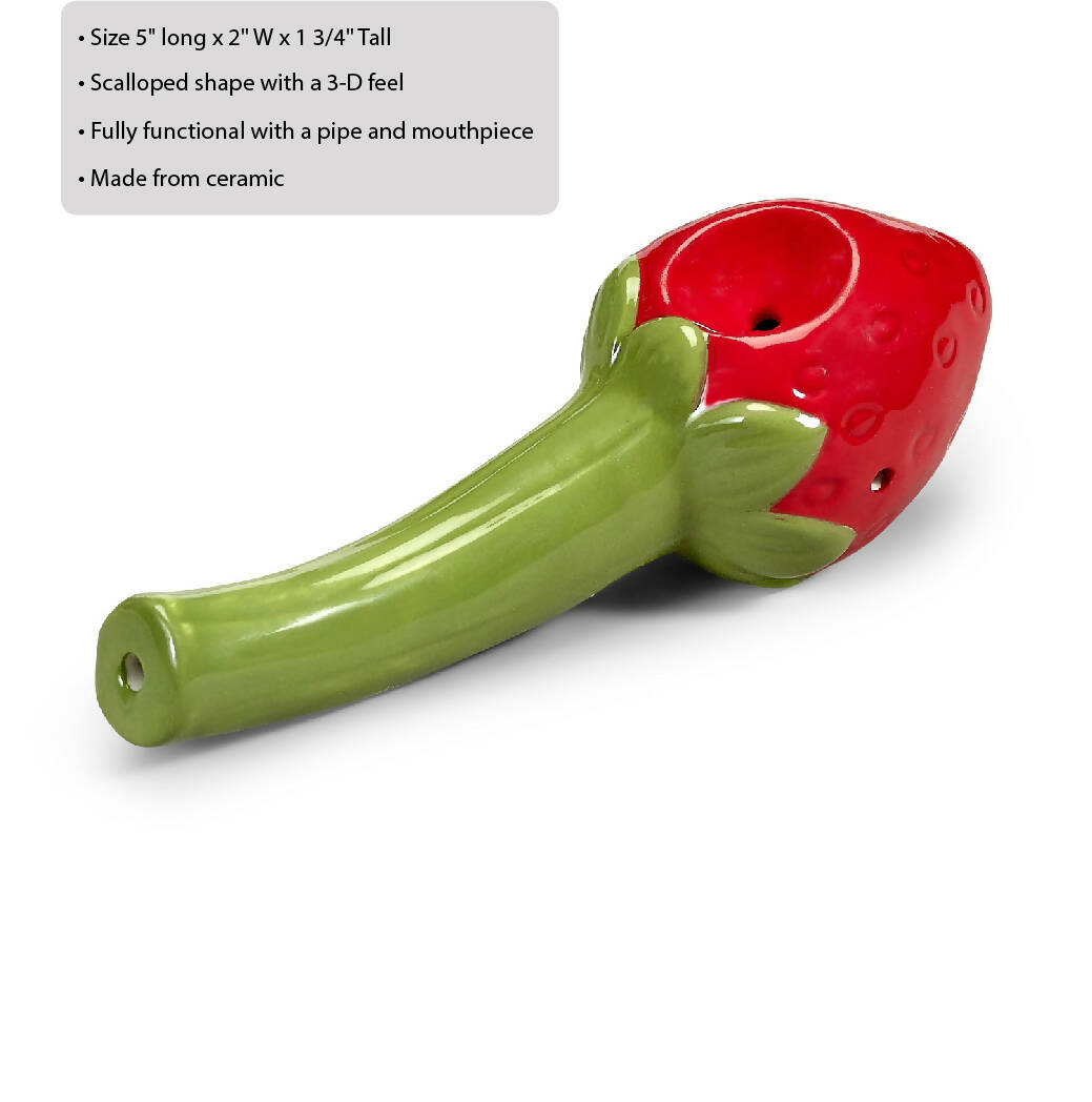 strawberry mini pipe Ceramic Pipe Roast and Toast Gifts