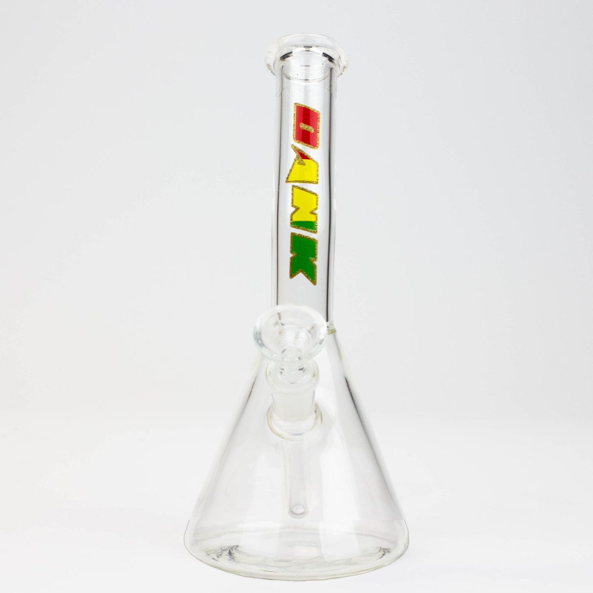 DANK | 8" beaker Bong with Bent Neck Glass Bong Smoking Cat Distribution