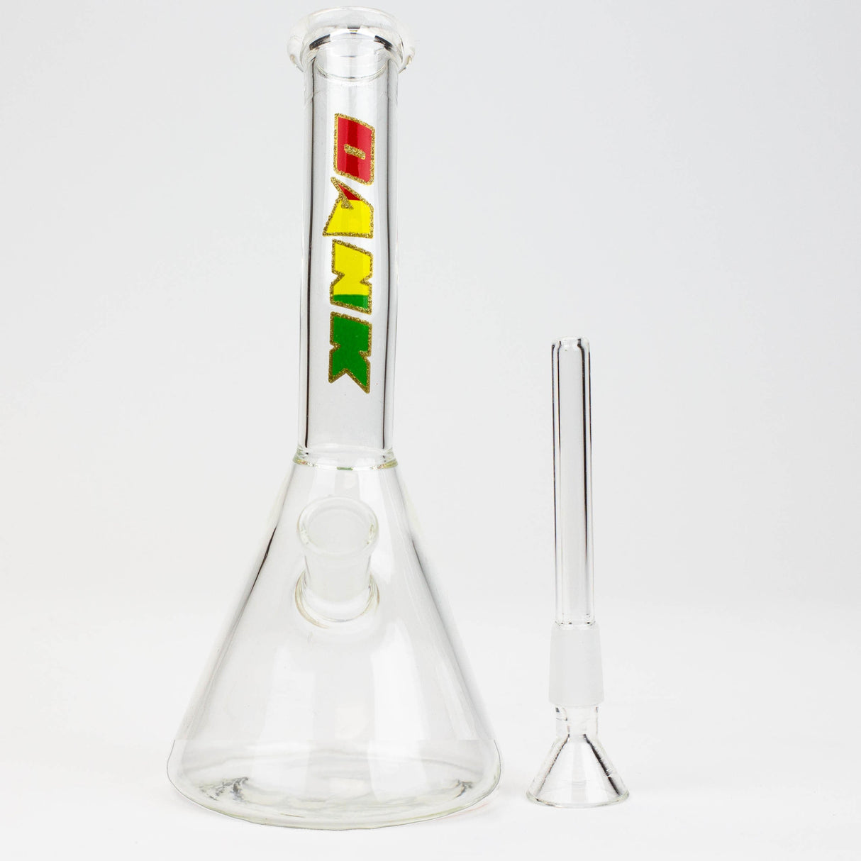 DANK | 8" beaker Bong with Bent Neck Glass Bong Smoking Cat Distribution