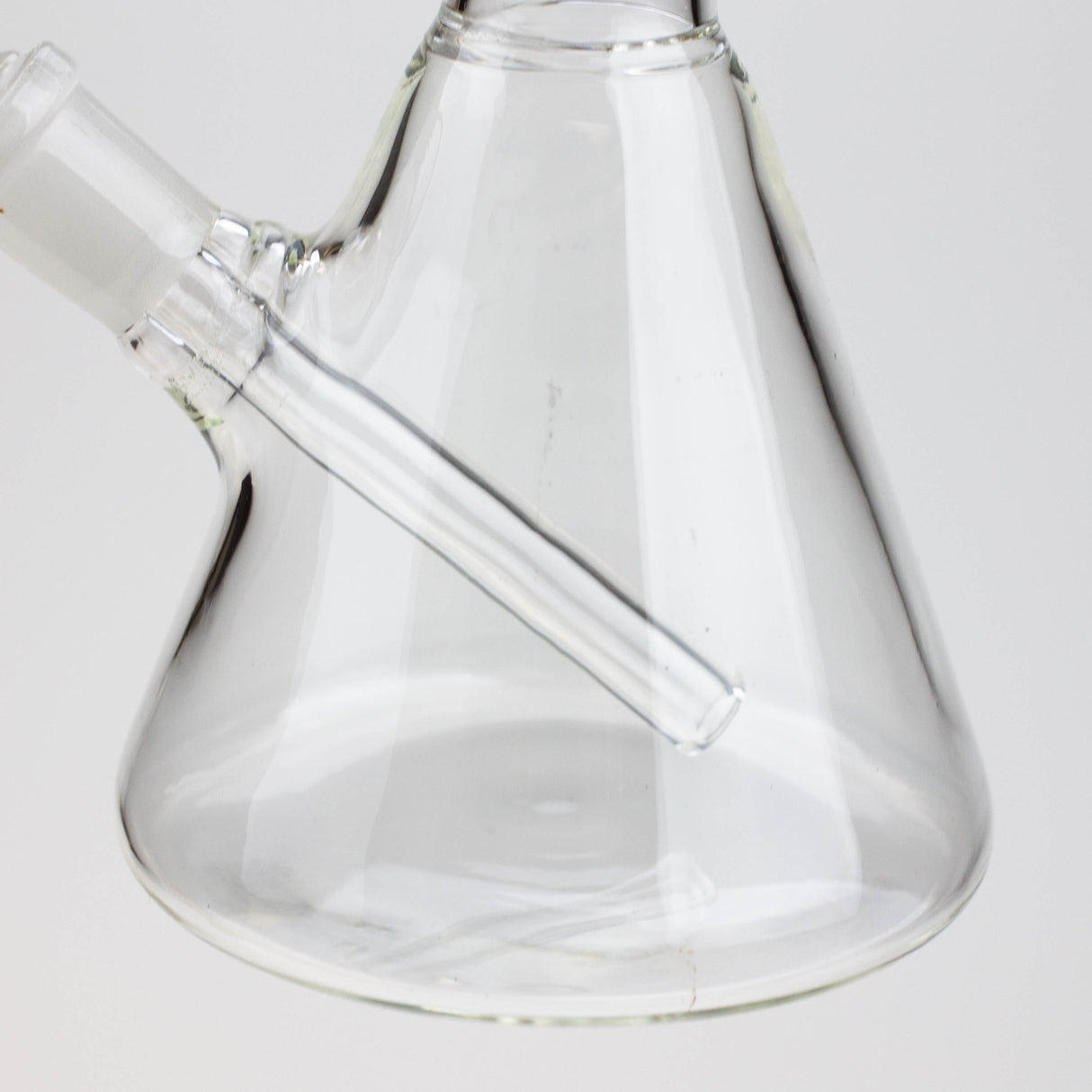 WellCann | 8" Clear Glass Beaker Bong with Bent Neck Glass Bong Smoking Cat Distribution