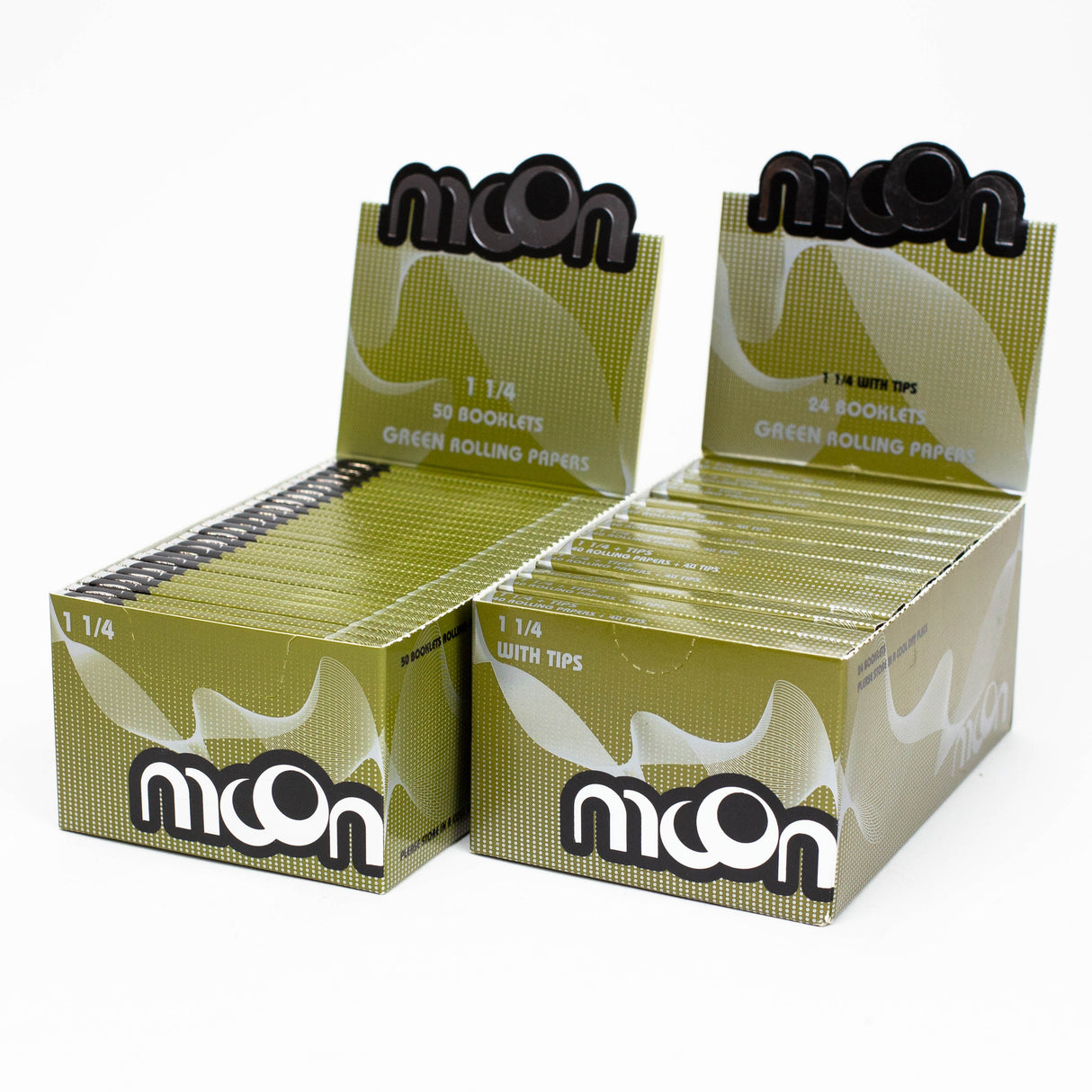 MOON - COLOR GREEN PAPER 1 - 1/4" Size Coast 2 Coast