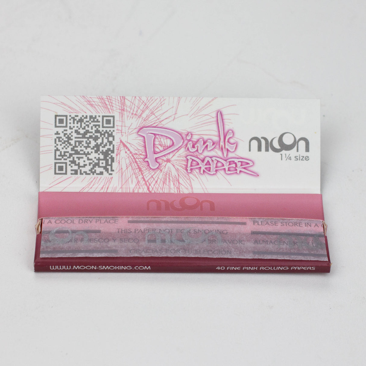 MOON - COLOR PINK PAPER 1 - 1/4" Size Coast 2 Coast