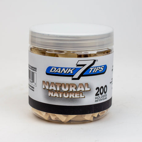 Dank 7 Flavoured Wooden Reusable Tips holders 200 Filter Tip ONE Natural