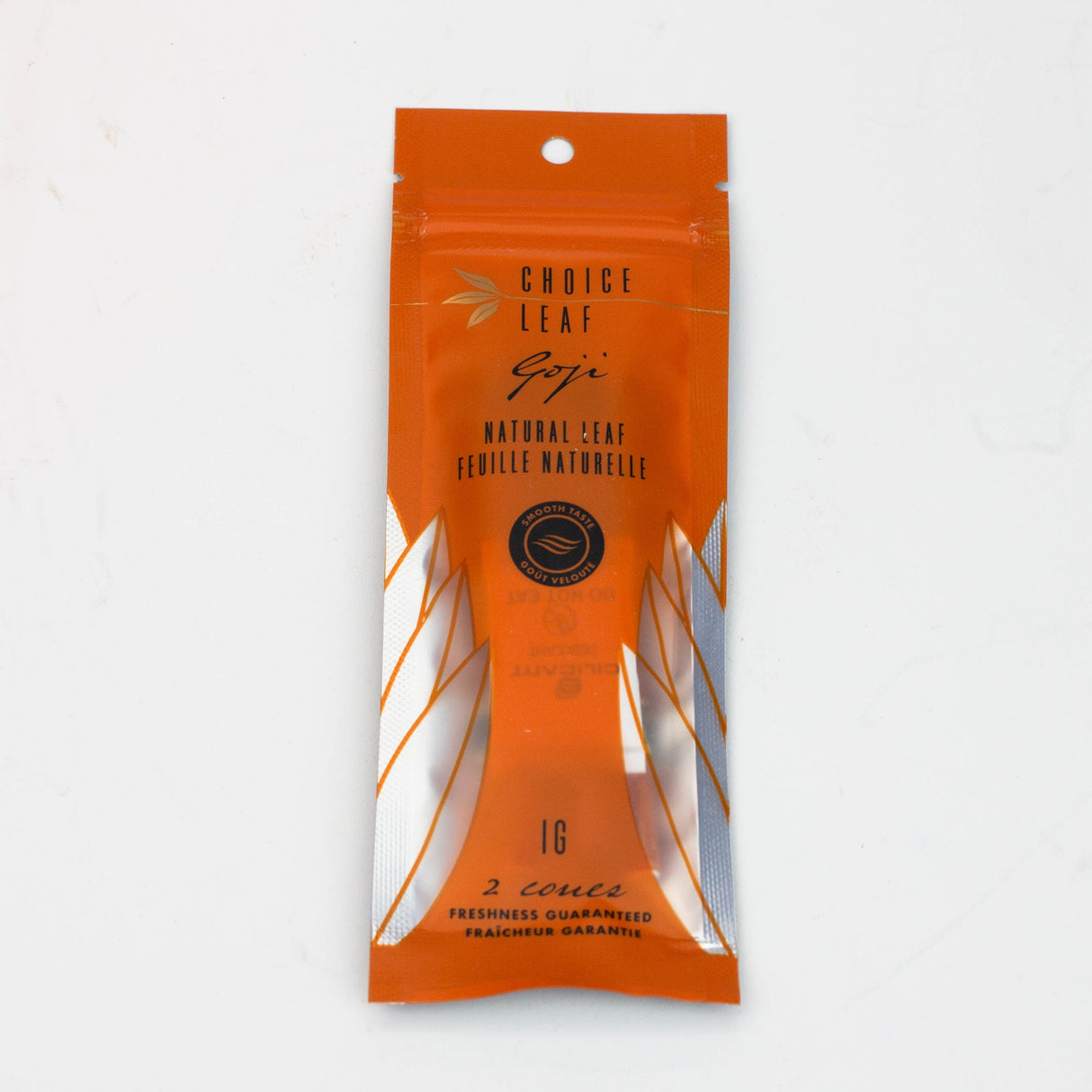 Choice Leaf - Goji Cones (Pack of 2) - Carton of 25 Leaf Wrap ONE