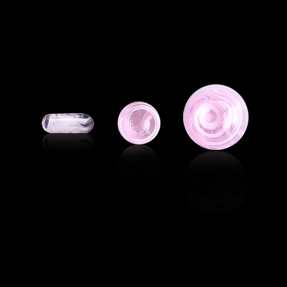 Honeybee Herb - DAB MARBLE SETS Cap · Dabber · Insert · Clip · Nail Honeybee Herb Pink