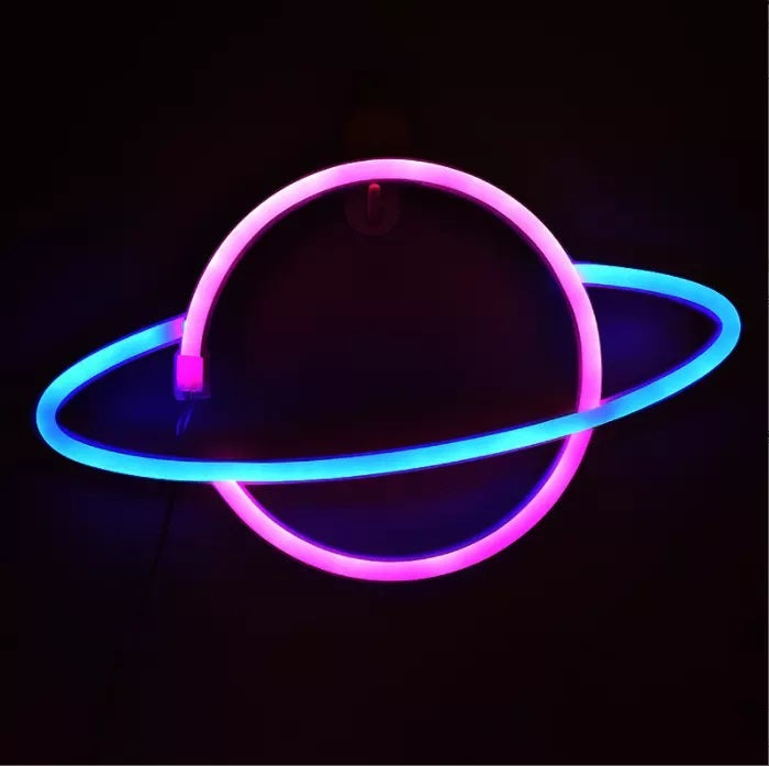 LED Neon Signs - Space Collections Flag · Sign Every Weekend Planet_10"W x 8"H