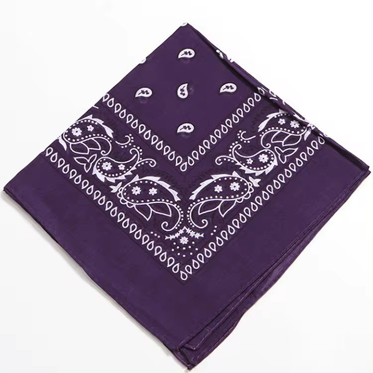 Cotton Bandana 12 display Bandana NIBO Distribution Purple