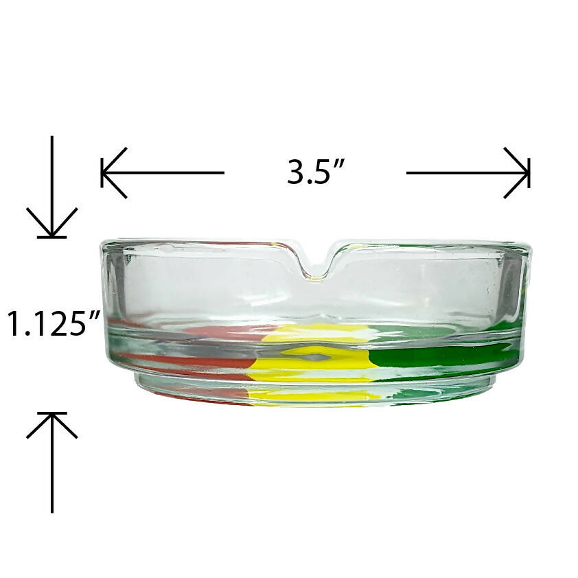 Ashtray set with Stash jar - LEAF DESIGN Jar Roast and Toast Gifts