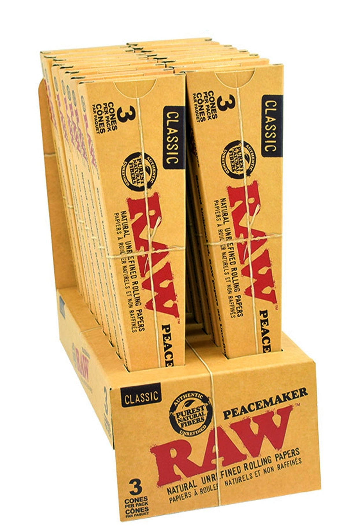 RAW CLASSIC PRE-ROLLED PEACEMAKER CONES Pre-rolled Cone (Bulk / Tower) ONE