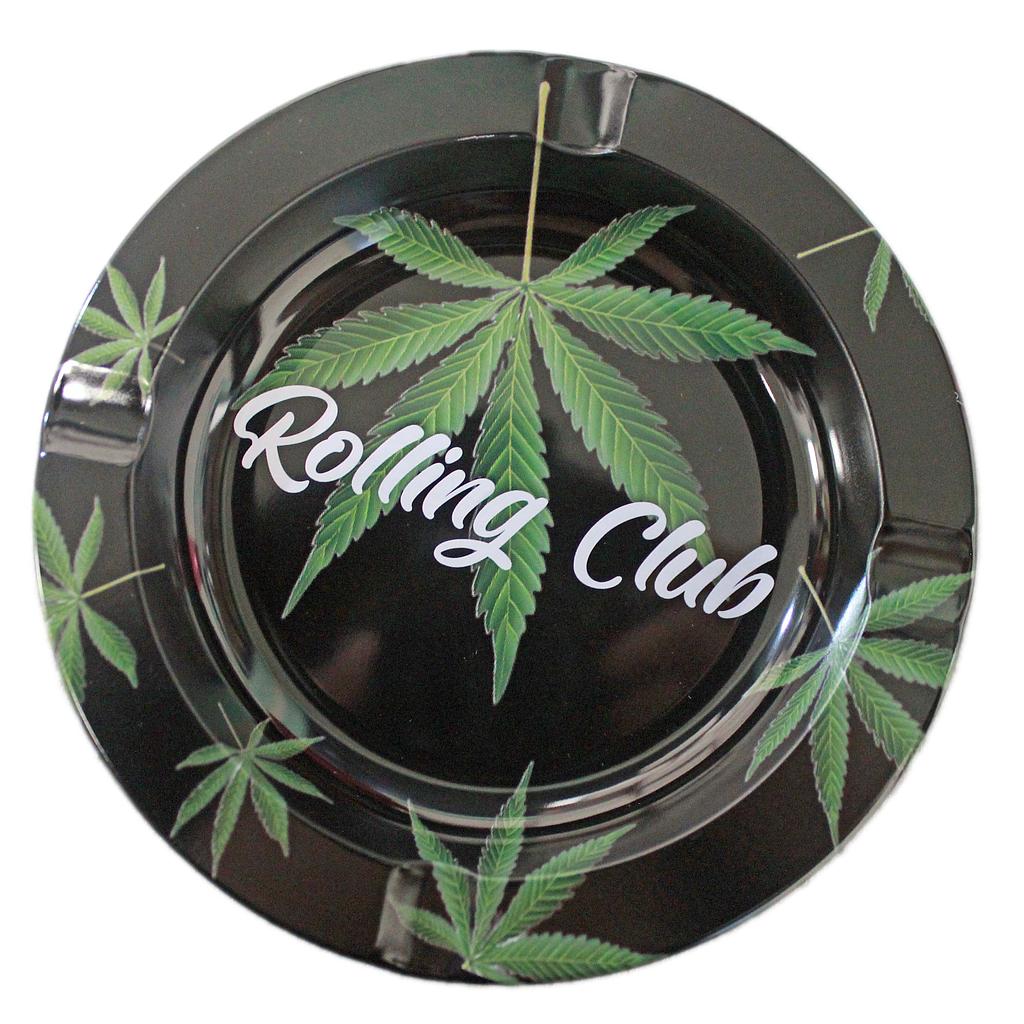 Rolling Club | Metal Ashtray - Small Metal Ashtray Maq Distributors Leaves