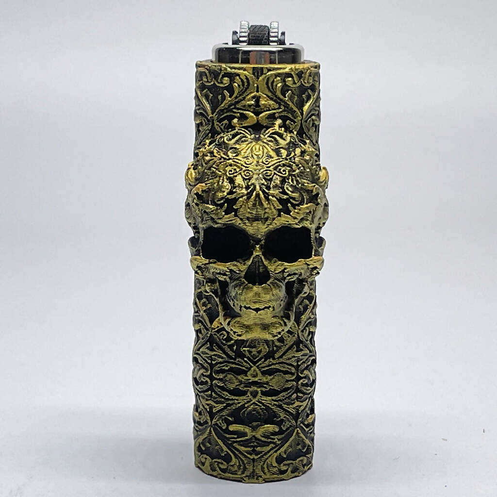 Unique Skull Case Cover for Mini Clipper Lighter Accessory MAD LIGHTER SHOP