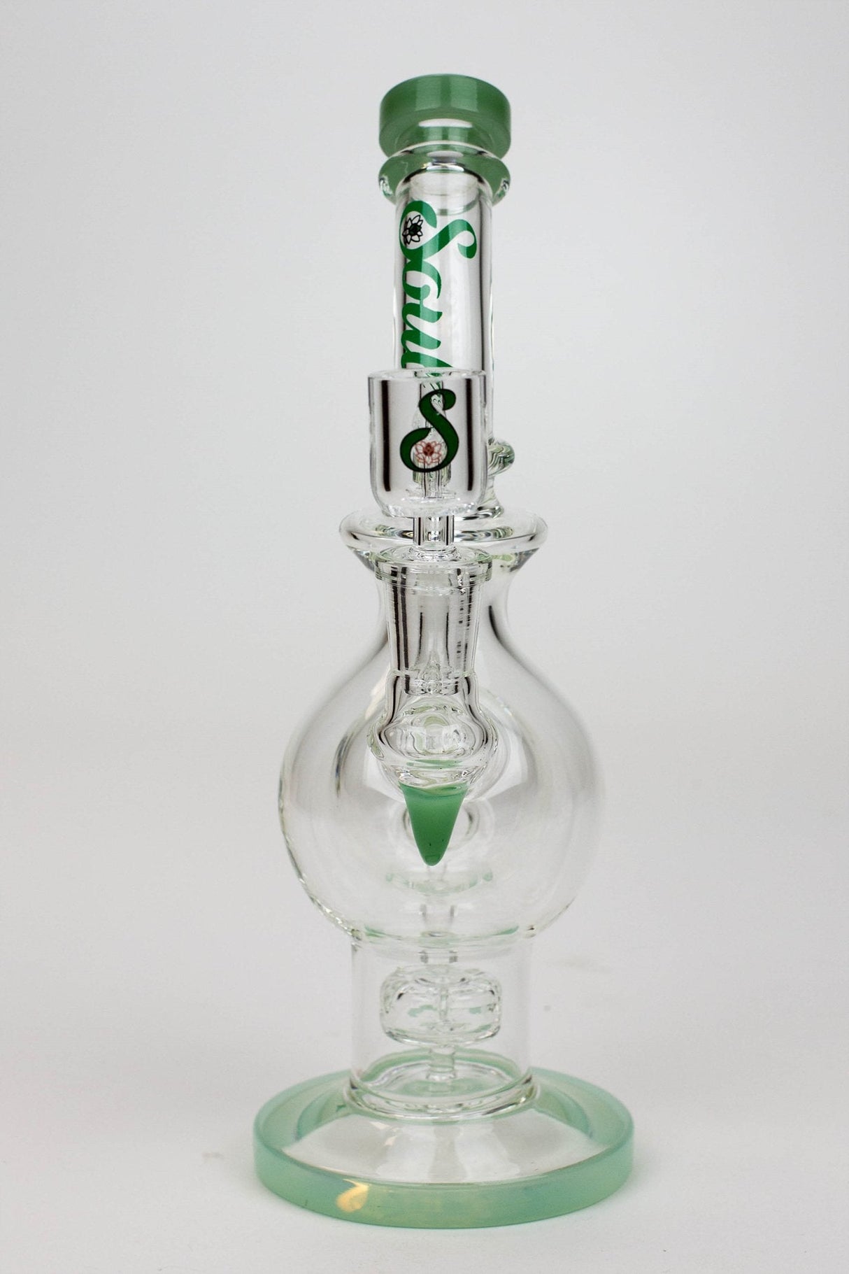 9.5" SOUL Glass 2-in-1 double glass sphere recycler Glass Bong Canadian Distributor