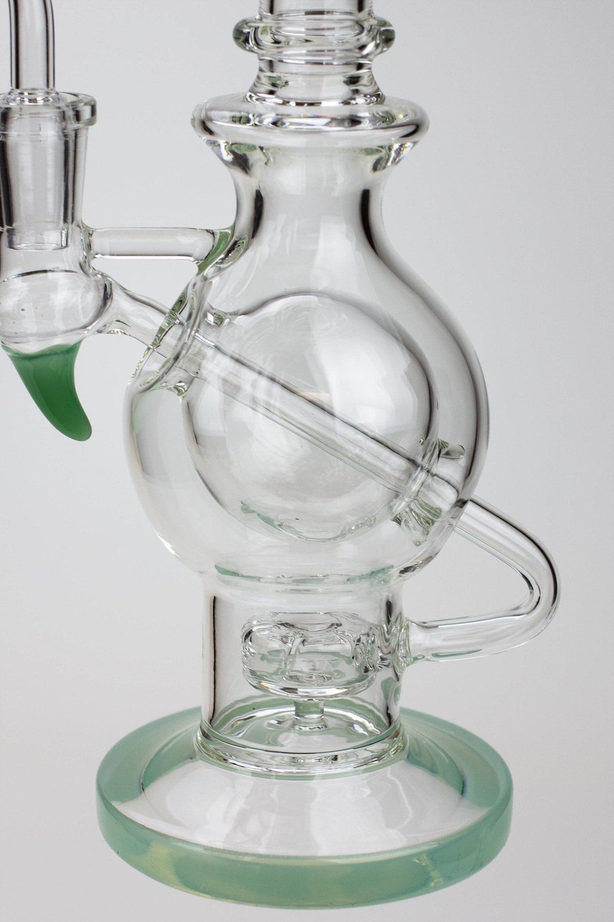 9.5" SOUL Glass 2-in-1 double glass sphere recycler Glass Bong Canadian Distributor