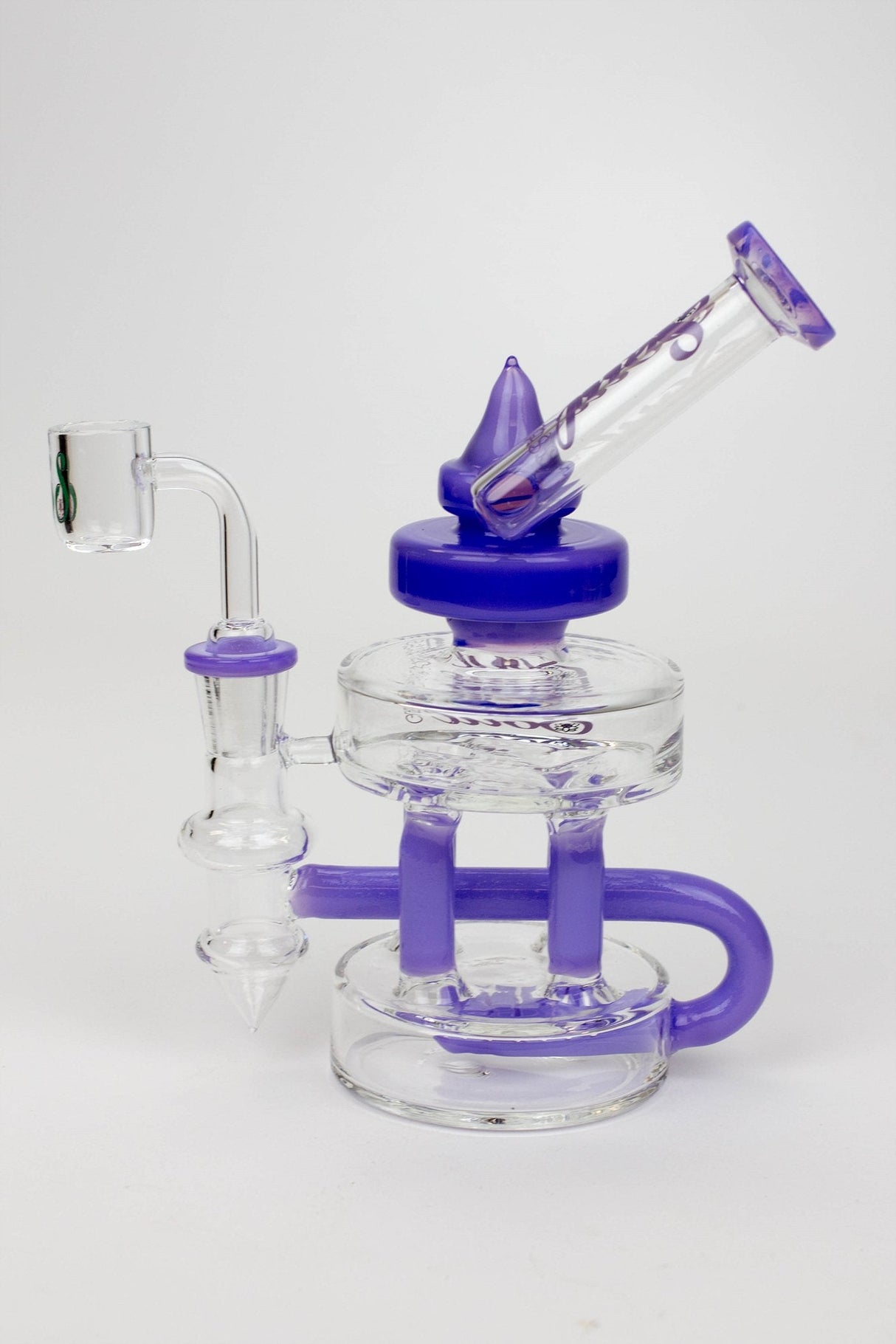 7" SOUL Glass 2-in-1 Double deck recycler bong Glass Bong Canadian Distributor