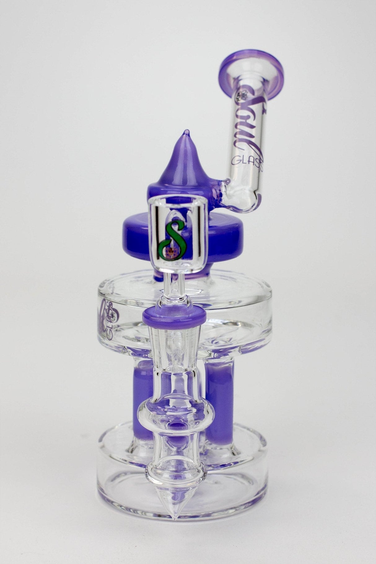7" SOUL Glass 2-in-1 Double deck recycler bong Glass Bong Canadian Distributor
