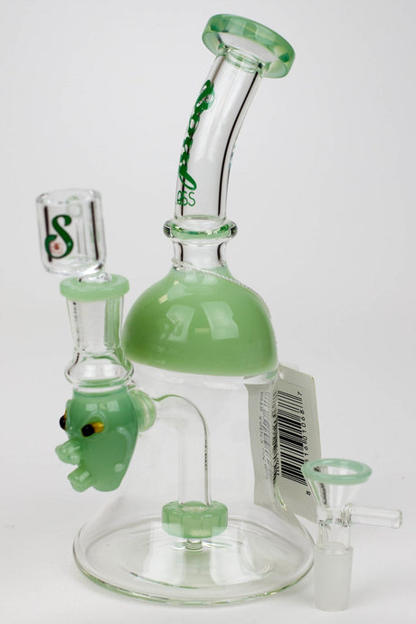 8.5" SOUL Glass 2-in-1 show head diffuser bong Glass Bong Canadian Distributor Green
