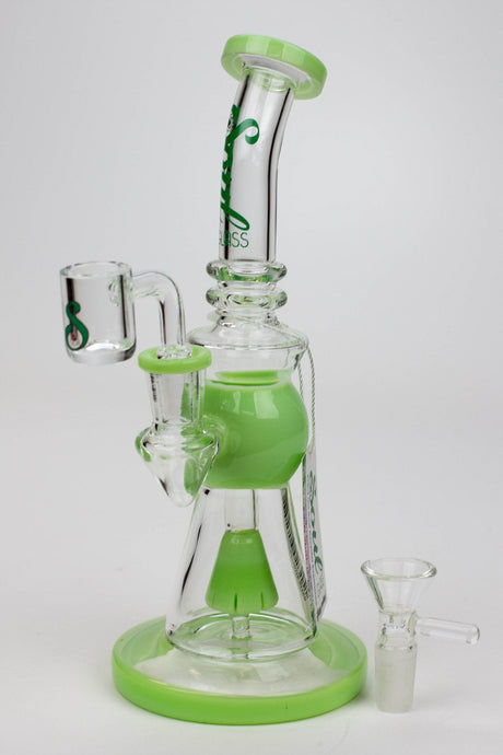 8.2" SOUL Glass 2-in-1 Cone diffuser glass bong Glass Bong Canadian Distributor Green